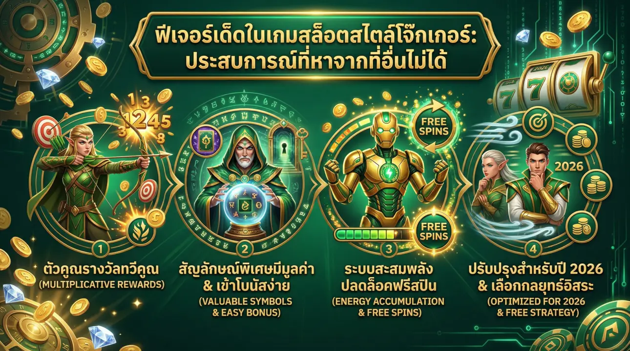 ฟีเจอร์เด็ดในเกมสไตล์โจ๊กเกอร์